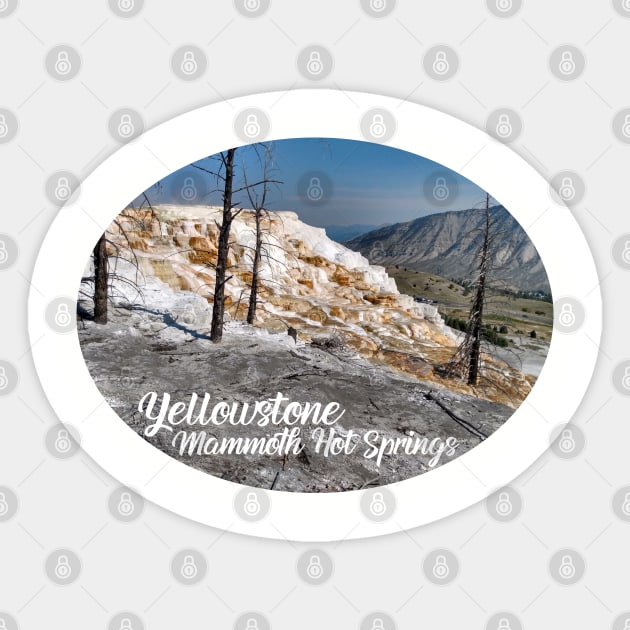 Yellowstone Mammoth Hot Springs Sticker by Lil-Bit-Batty